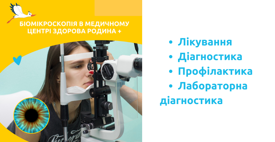 Біомікроскопія (дослідження за допомогою щільової лампи)